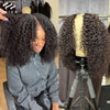 Kinky Curly V Part, Upgrade U Part Thin Natural Hair Wig