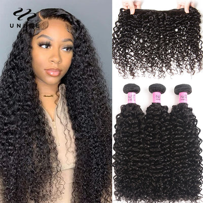 100% Curly Weave Human Hair Bundles Remy Hair