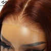 Pre Cut Lace Reddish Brown Pre Plucked Pre Bleached Short Bob Wig