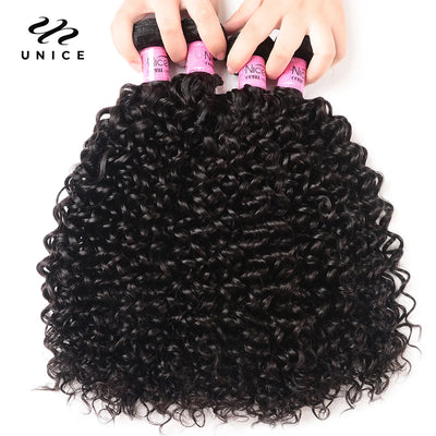 100% Curly Weave Human Hair Bundles Remy Hair