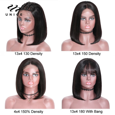 Straight Bob Lace Front Human Hair Wig