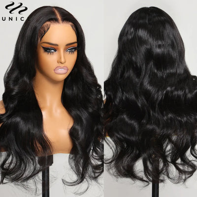 Pre Plucked Lace Front Wavy Body Wave Human Hair Wigs