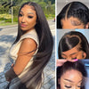 Beige Straight Lace Closure, Lace Front Pre Cut Pre Bleached Wig