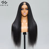 Yaki Straight V Part Wig 100% Human Hair V Shaped Wig