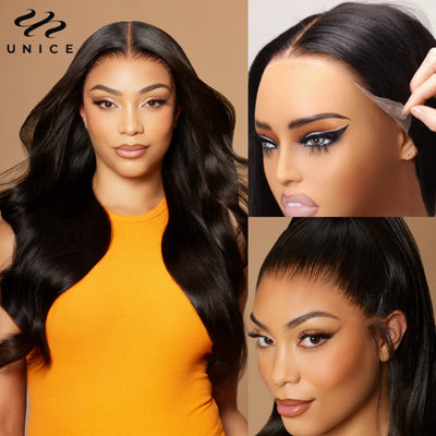 Body Wave Glueless Lace Frontal Pre Cut Pre Bleached Wig