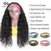 Water Wave Headband Scarf Human Hair Wigs