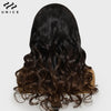 Ombre Brown Loose Wave Pre Cut Pre Bleached Lace Wig