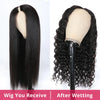 Wet and Wavy Deep Wave V Part Human Hair Wig