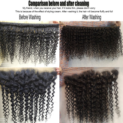 Malaysian Kinky Curly 100% Human Hair Weave Bundles