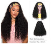 Human Hair Headband Water Wave Top Quality Wigs