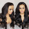 Transparent Body Wave Lace Front Wig Raw Wavy Human Hair Wigs